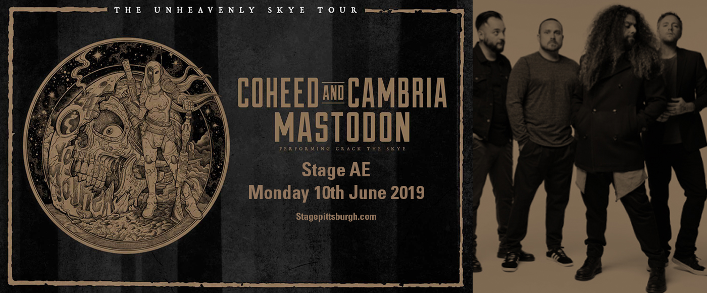 Coheed and Cambria & Mastodon at Stage AE tickets Coheed and Cambria & Mastodon at Stage AE