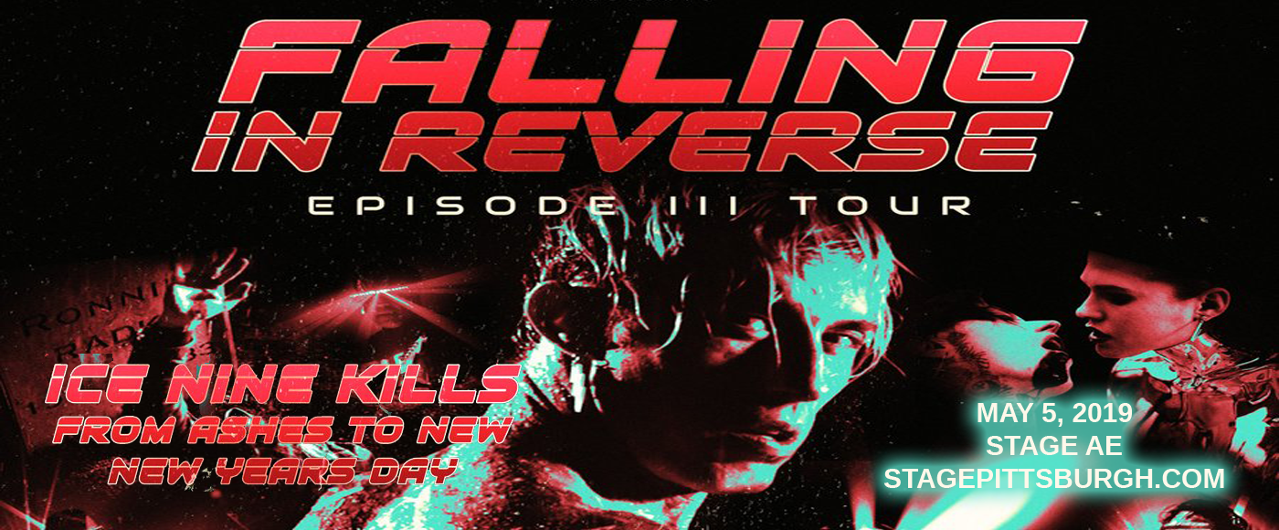 Falling In Reverse Tickets 9th May The Stage AE in Pittsburgh, PA