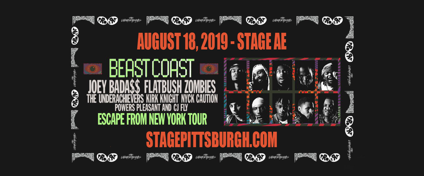 Beast Coast: Joey Bada$$, Flatbush Zombies, The Underachievers, Kirk Knight & Nyck Caution at Stage AE tickets Beast Coast: Joey Bada$$, Flatbush Zombies, The Underachievers, Kirk Knight & Nyck Caution at Stage AE
