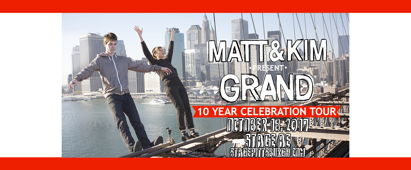 Matt and Kim at Stage AE tickets Matt and Kim at Stage AE