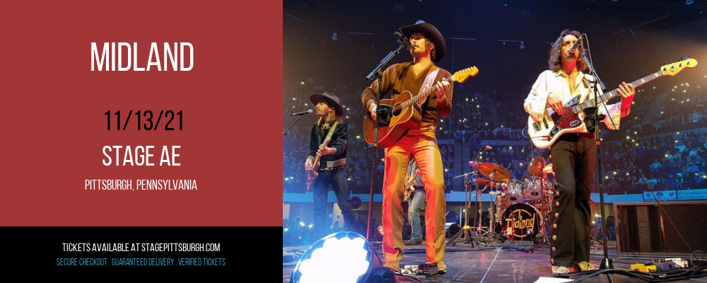 Midland at Stage AE tickets Midland at Stage AE