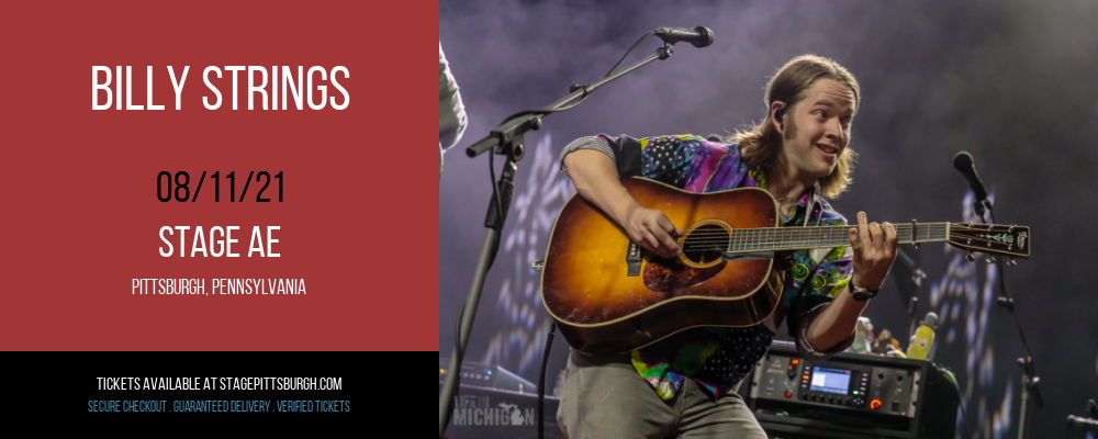 Billy Strings at Stage AE tickets Billy Strings at Stage AE