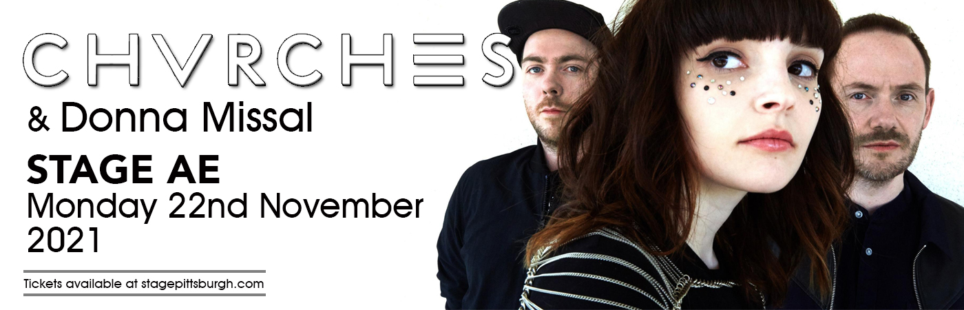 Chvrches & Donna Missal at Stage AE tickets Chvrches & Donna Missal at Stage AE