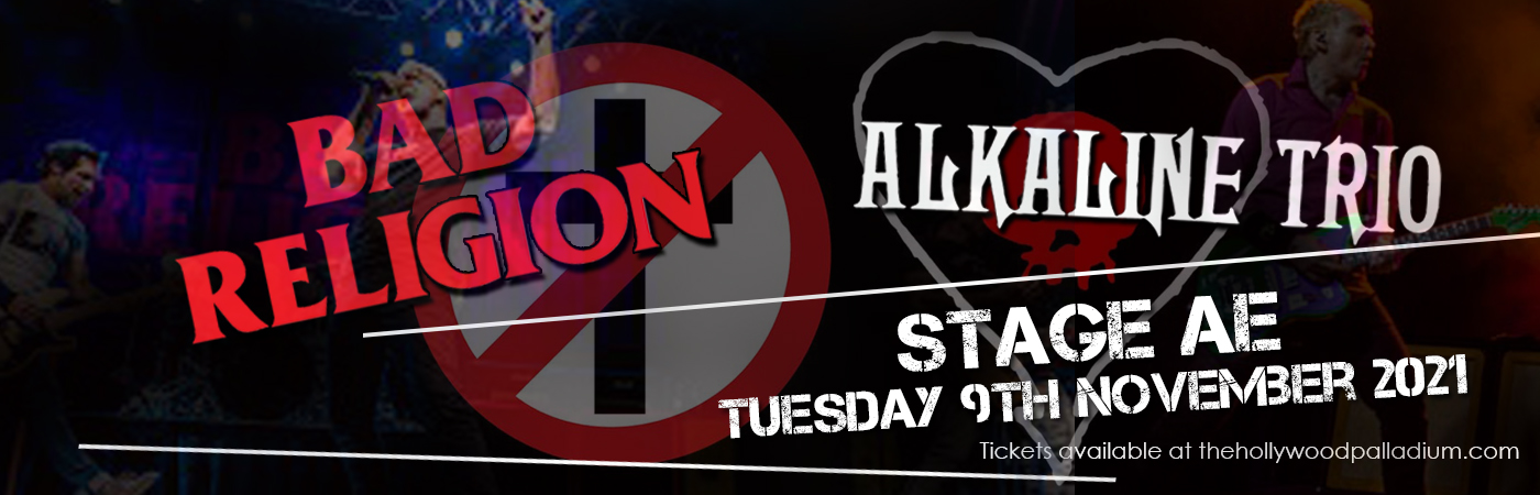 Bad Religion & Alkaline Trio at Stage AE tickets Bad Religion & Alkaline Trio at Stage AE