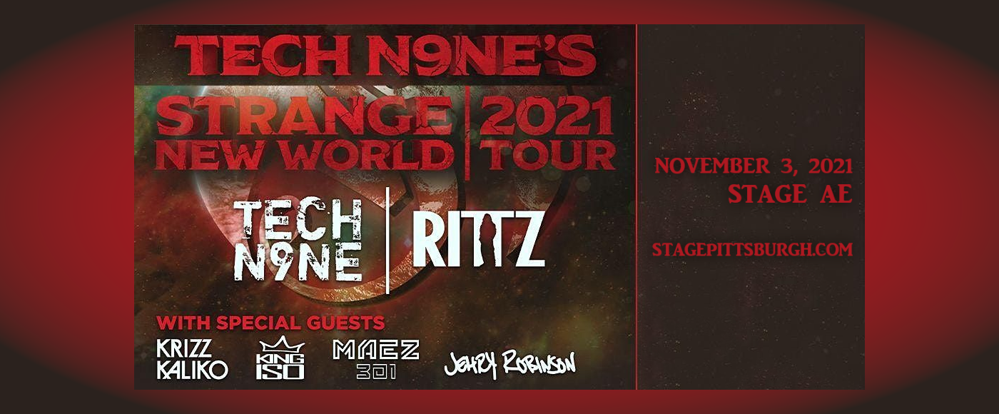 Tech N9ne, Krizz Kaliko, Jelly Roll & King Iso at Stage AE tickets Tech N9ne, Krizz Kaliko, Jelly Roll & King Iso at Stage AE