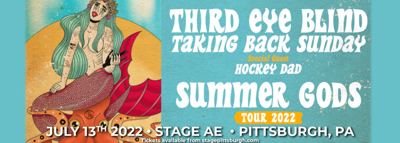 Third Eye Blind: The Summer Gods Tour with Taking Back Sunday & Hockey Dad at Stage AE tickets Third Eye Blind: The Summer Gods Tour with Taking Back Sunday & Hockey Dad at Stage AE
