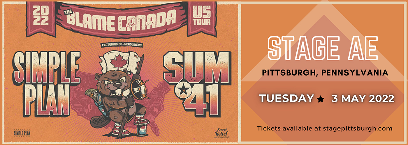 Sum 41 & Simple Plan at Stage AE tickets Sum 41 & Simple Plan at Stage AE