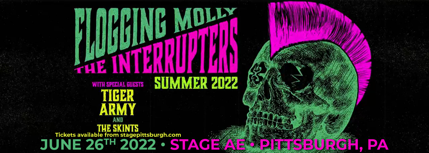 Flogging Molly & The Interrupters Summer Tour at Stage AE tickets Flogging Molly & The Interrupters Summer Tour at Stage AE