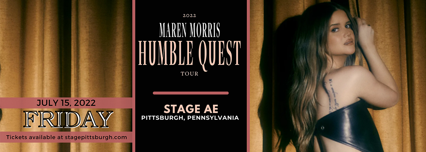 Maren Morris at Stage AE tickets Maren Morris at Stage AE