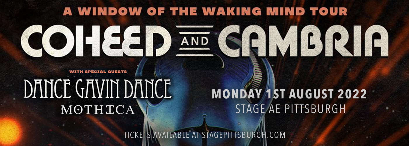 Coheed and Cambria at Stage AE tickets Coheed and Cambria at Stage AE