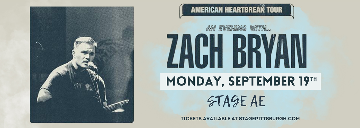 Zach Bryan at Stage AE tickets Zach Bryan at Stage AE