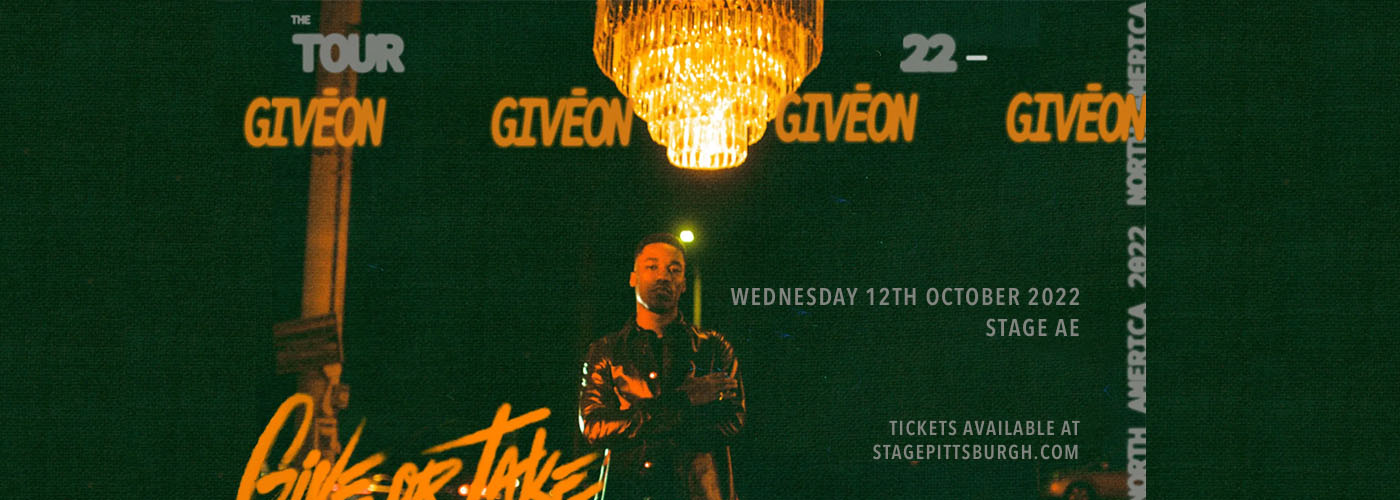 Giveon at Stage AE tickets Giveon at Stage AE