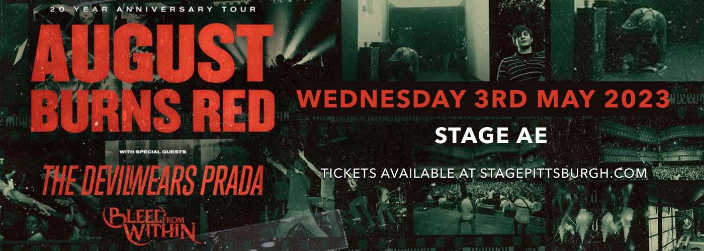 August Burns Red at Stage AE tickets August Burns Red at Stage AE