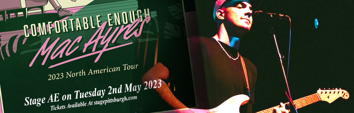 Mac Ayres at Stage AE tickets Mac Ayres at Stage AE