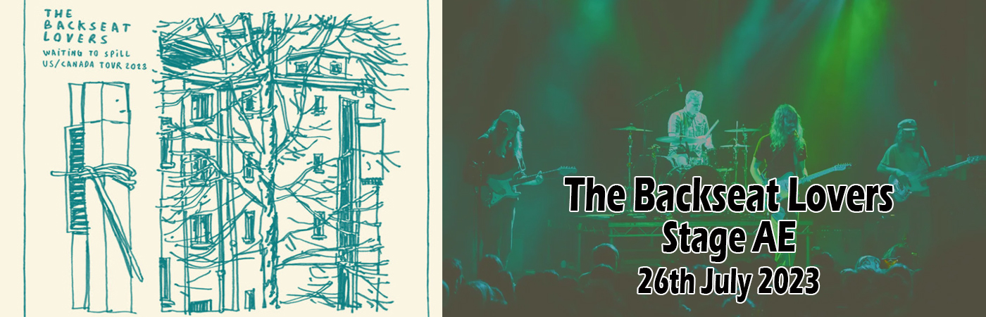 The Backseat Lovers at Stage AE tickets The Backseat Lovers at Stage AE