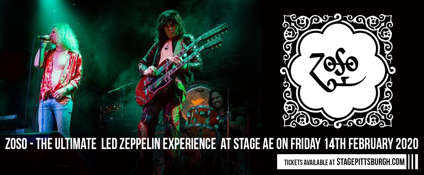 Zoso - Led Zeppelin Tribute Band at Stage AE tickets Zoso - Led Zeppelin Tribute Band at Stage AE