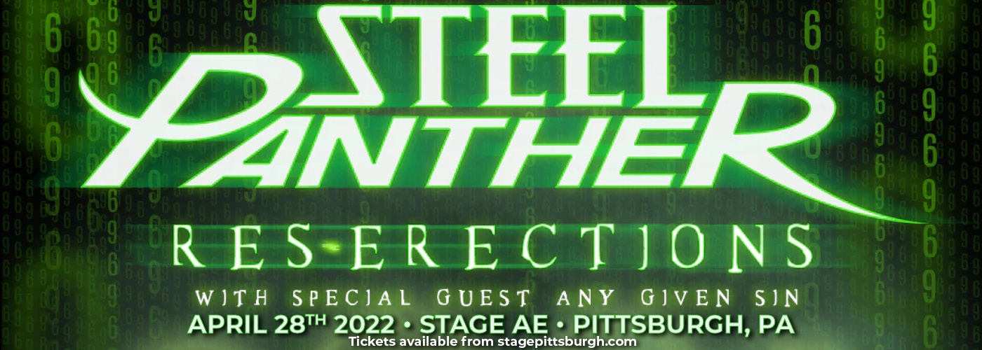 Steel Panther: Res-Erections Tour 2022 at Stage AE tickets Steel Panther: Res-Erections Tour 2022 at Stage AE